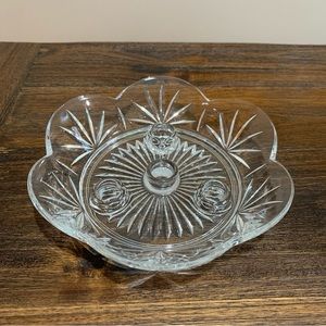 Princess House Highlights Lead Crystal Taper Candle Holder Advent Centerpiece